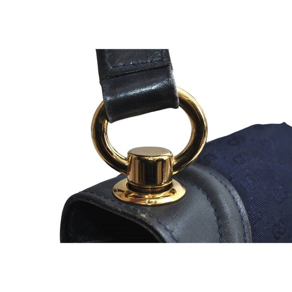 RARE Gucci blue micro Guccissima print 'Blondie' saddle bag - Picture 4 of 14